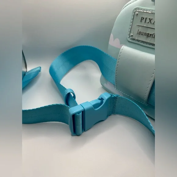 NWT Loungefly Disney Pixar Up Carl's House & Balloons Wristlet Fanny Pack Bag - Picture 11 of 12